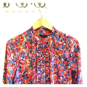 Bright & Cheery JCrew Silk Blouse